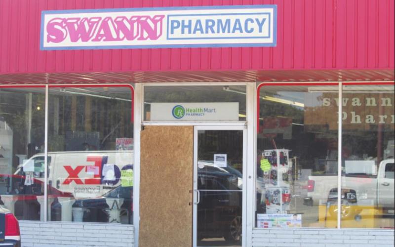 Prescription medication was stolen from Swann’s Pharmacy on Tuesday, Aug. 24, 2021, in a crime police say might be related to other break-ins across the region.