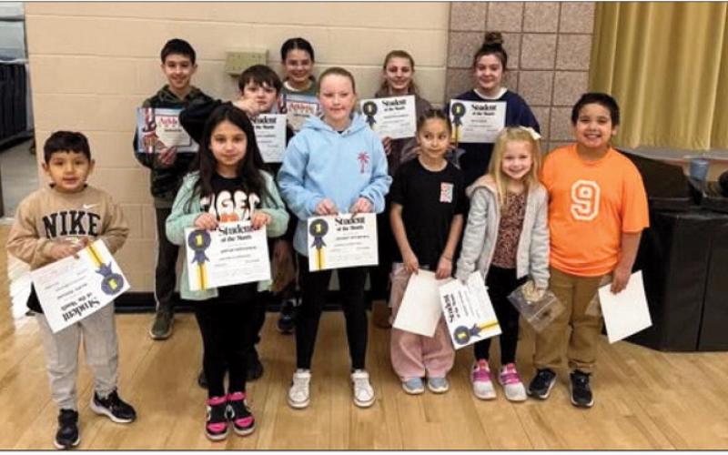 Congratulations to the Elementary February Students of the Month