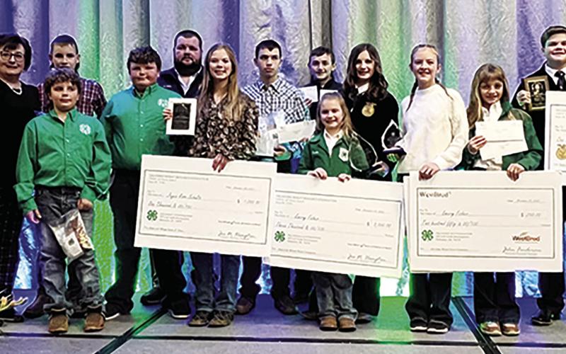 In spite of the drought conditions, members of the Okeene FFA and 4-H won numerous awards Dec. 1 at the Okalhoma State Wheat Show Banquet.