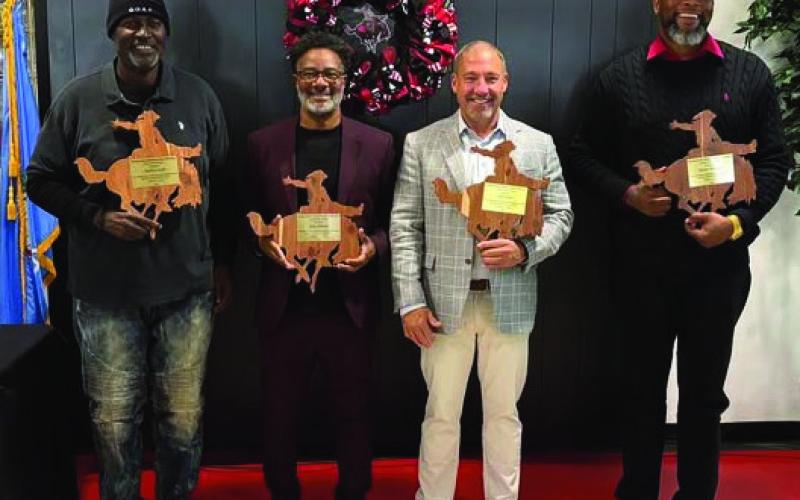 Welcome to the #NWOSU Sports Hall of Fame Melvin Swift, Greg Johnson, Jeff Allen and Mario Woodson. Formal induction ceremonies took place at halftime of the men’s January 31 game.