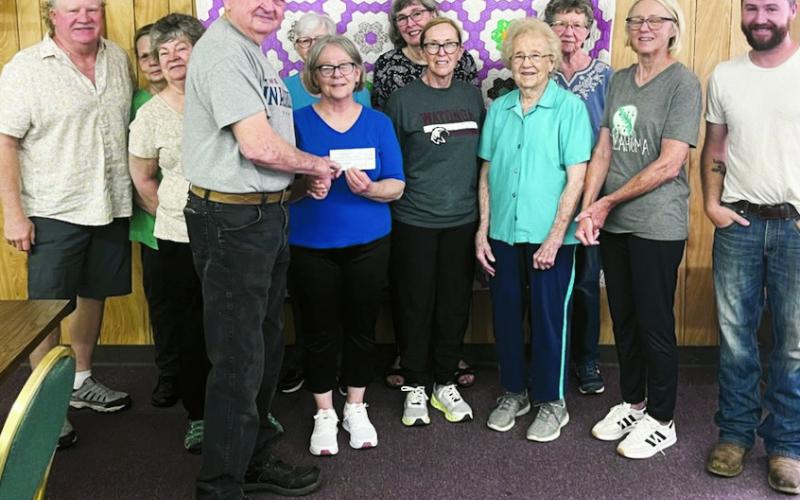 The Watonga Masons presented a donation