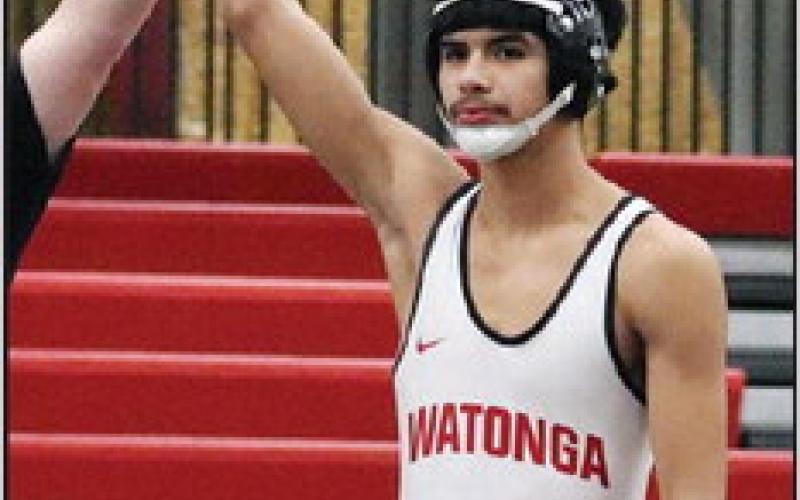 Ayden Perez, wrestling in the 144 pound class, was named to the All Conference Team