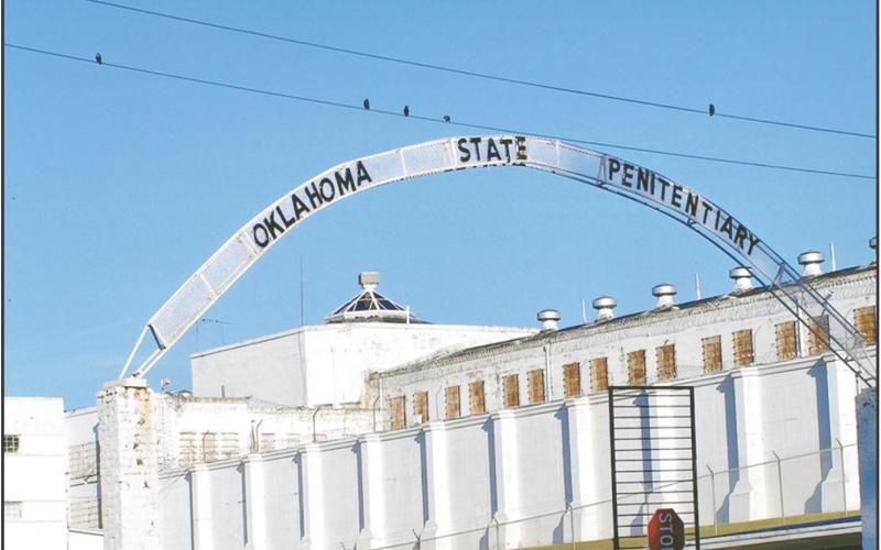 Gates at the Oklahoma State Penitentiary in McAlester where Wendell Grissom was put to death March 20, 2025 Photo Courtesy of Charles Druggar