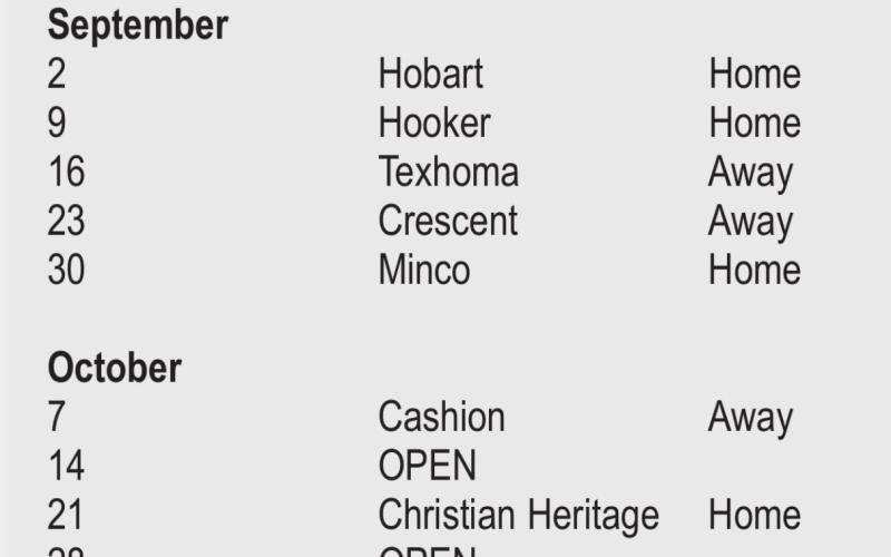 Watonga HS Football 2022 Schedule