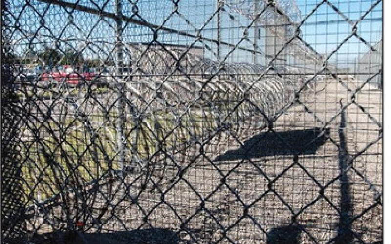 Davis Correctional Facility in Holdenville is one of two private prisons in Oklahoma. Situated just west of town, the medium security men's prison can house up to 1,670 inmates. (Whitney Bryen/Oklahoma Watch)