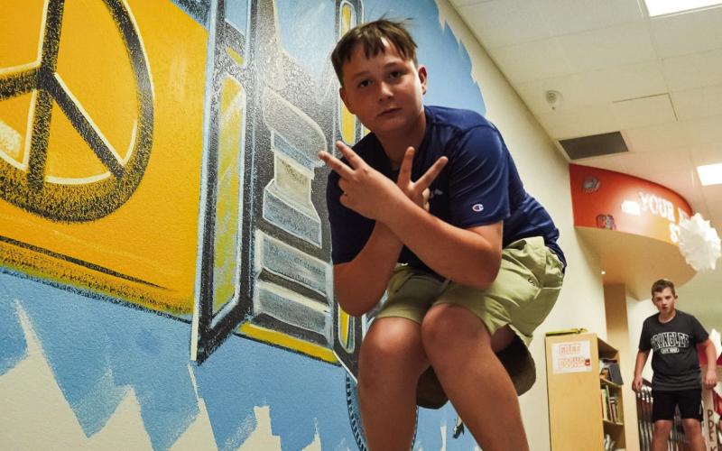 Because if you’ve ever walked those halls, you’ve definitely imagined going full speed at least once. (BELOW) Another one million words read by sixth grader Rowdy Garrett.