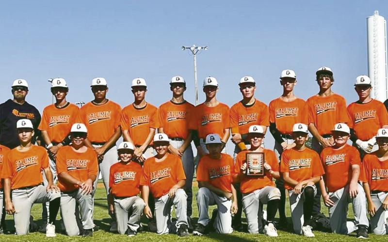 ABOVE Calumet Junior High with the first place finish in the Calumet JH Tournament
