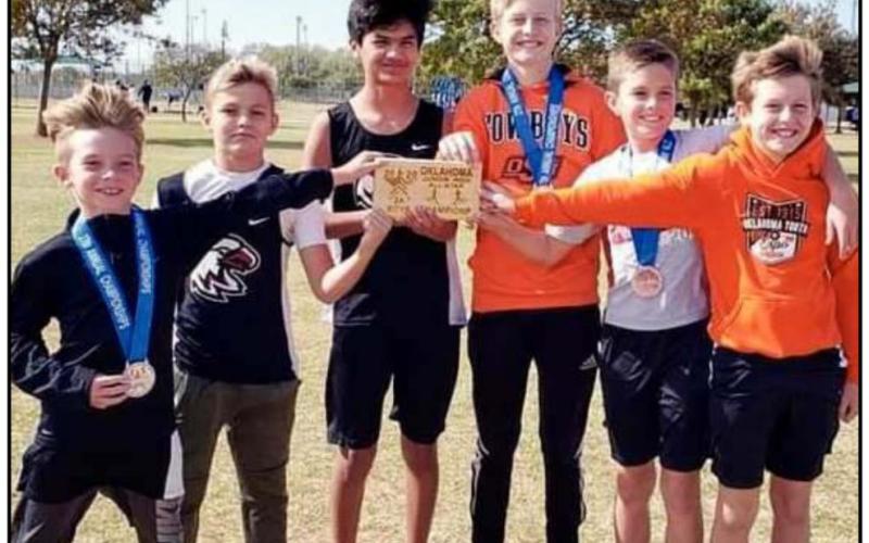 Watonga Eagles at the Junior High Cross Country Championships