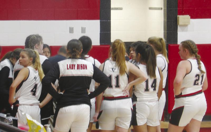 Geary Lady Bison drub Gracemont on Tuesday’s basketball game at home. The final score was 53-28.