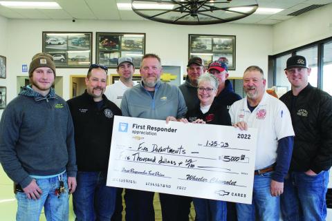 Wheeler Chevy Donates to Area First Responders