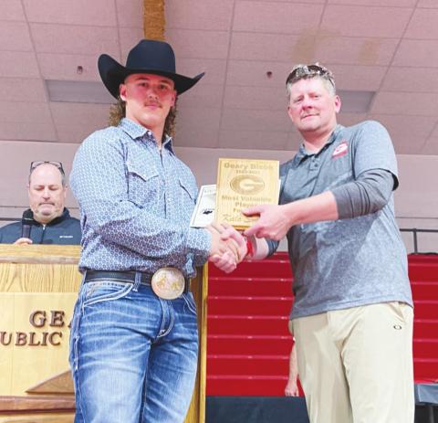 Kale Smith was named the Geary football MVP for the 2020-2021 school year.