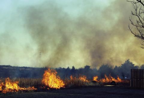 A new grant program launched by the USDA will help rural communities defend themselves against wildfires and mitigate the cirucumstances that breed larger, fiercer fires than what the nation is used to dealing wih. Photo by Connie Burcham/Watonga Republican