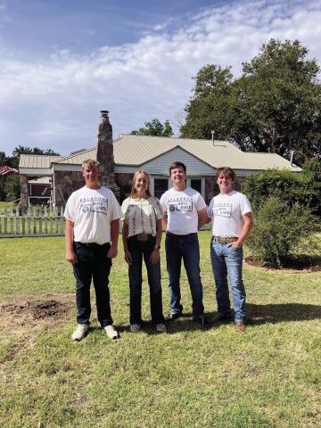 (ABOVE) Watonga representatives at Boys State and Girls State took part Saturday in the Flag Day celebration at the Ferguson Home Museum. L-R Parker Roberts, Jaidon Turney, Woody Richardson and Dayson Cash (AT RIGHT) Summer Pride is still in full swing at Watonga HIgh School (BELOW)