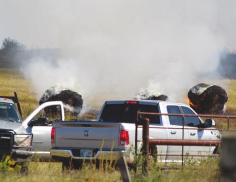 Watonga FD Knocks Down Runaway Trash Fire Near Town