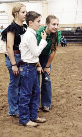 ABOVE Youngsters participating in livestock judging last year. Photo courtesy of Canadian County Fair