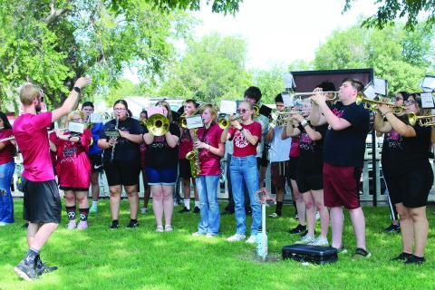 The Eagle Band performed Saturday at the Ferguson Home and Museum during the Friends of the Ferguson’s back to school event. The organization gave away two bicycles and refreshments were served.