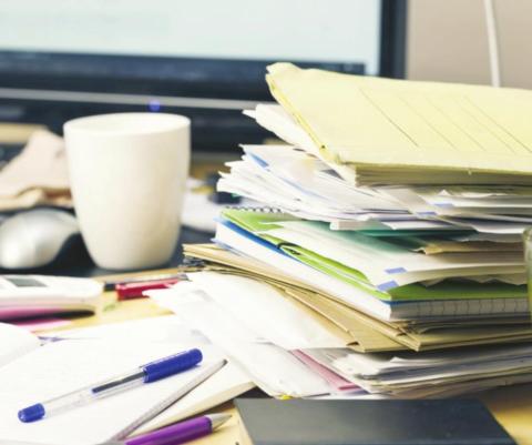 Clutter, Clutter Everywhere And Nary A Spot To Work