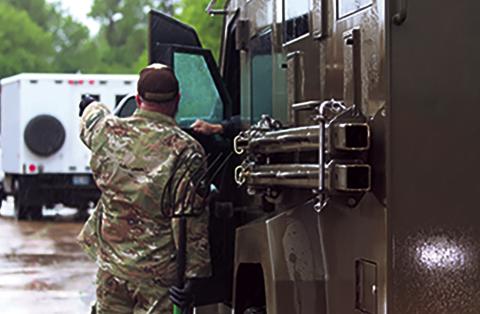 This file photo reminds residents of the federal raid on a marijuana grow facility operating in the former Holly Tex factory. Although grow was licensed, there were also illegal activities allegedly going on there.