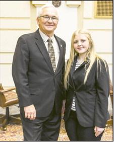 Canton Junior Serves as Senate Page