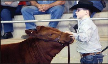 Not only is Dayson Cash making a name for himself showing Shorthorn cattle, he was recently a member of the winning beef cookoff team at the Junior National Shorthorn Show and Cookoff. Watonga Republican Stock Photo