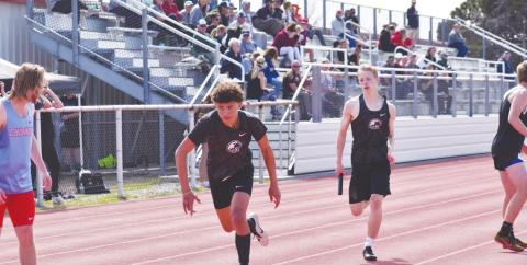 The Watonga High School girls nabbed a second-place finish Friday at the Watonga Invitational track meet, while the boys also placed inside the top 10 and several other local teams made a strong showing. (Photos provided by Brenda Lee Geels)