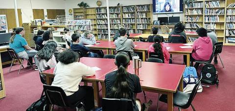 Native Poet Speaks to Class
