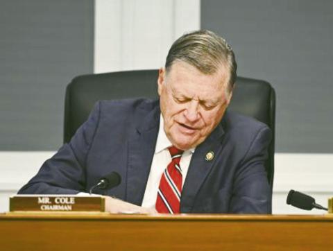 Chairman of the House Appropriations committee Tom Cole (R, Moore), July 15 at the Commerce- Justice-Science subcommittee markup. House Appropriations Committee/Gaylord News