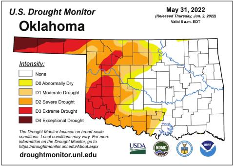 Soaking Rains Knock Western OK Drought Down a Peg