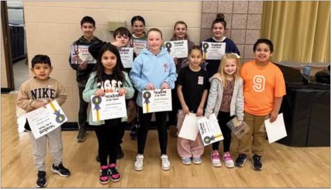 Congratulations to the Elementary February Students of the Month