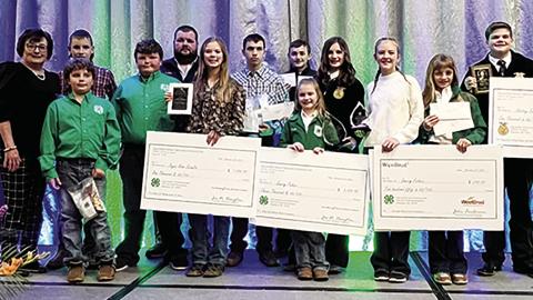 In spite of the drought conditions, members of the Okeene FFA and 4-H won numerous awards Dec. 1 at the Okalhoma State Wheat Show Banquet.