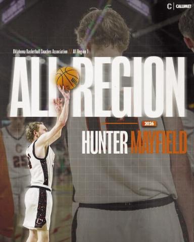 (ABOVE and AT RIGHT) Two more honors for the Chieftains. Congratulations to Hunter Mayfield and Kingston Arnold on being named OBCA All-Region 1:(BELOW) Senior Lady Chieftains softball players will be honored at the game Friday, April 17.