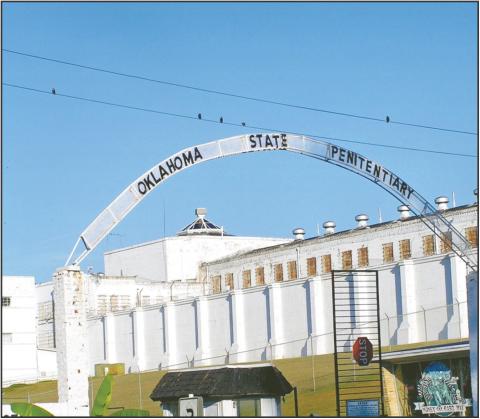Gates at the Oklahoma State Penitentiary in McAlester where Wendell Grissom was put to death March 20, 2025 Photo Courtesy of Charles Druggar