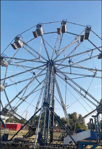 Brandts Painting on East Main had the honor to paint four rides at the Geary fairgrounds prior to this year’s fair. The Geary Tri County Free fair, founded in 1901 has no entry fee to enter the carnival or exhibits. All rides are owned by the Chamber of Commerce and are run by local volunteers.