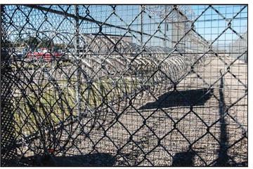 Davis Correctional Facility in Holdenville is one of two private prisons in Oklahoma. Situated just west of town, the medium security men's prison can house up to 1,670 inmates. (Whitney Bryen/Oklahoma Watch)
