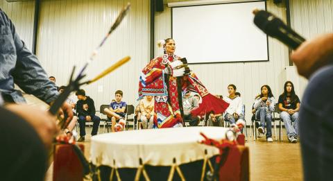 ABOVE Cultural Awareness Day at the Watonga ERC. Calumet, Canton, and Watonga schools attended an event to bringing awareness to our Cheyenne and Arapaho Culture. #nativeamericanheritagemonth BELOW RIGHT The girls team was the Calumet Junior High Tournament Champion. Congratulations, girls! BELOW LEFT The boys team took home the second place trophy in the Calumet JH Basketball Tournament. Congratulations to them as well.