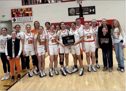 (ABOVE) Lady Tigers Area Bound! Thursday, February 26 Woodward Canton Lady Tigers vs Hammon Lady Warriors @ 1 p.m.