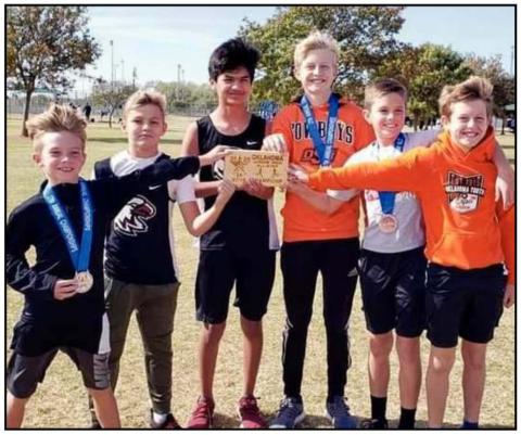 Watonga Eagles at the Junior High Cross Country Championships