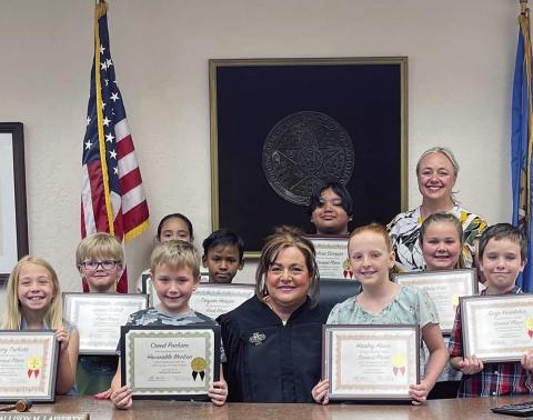 Local Law Day Winners Visit the Judge