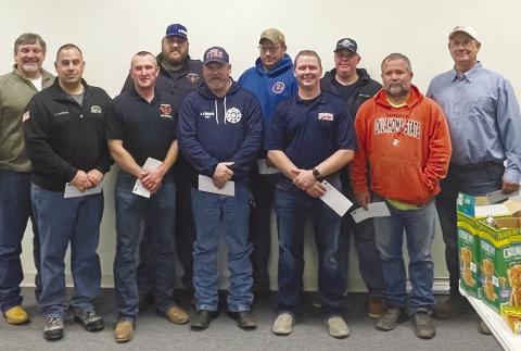 Blaine County Farm Bureau recently donated $500 to fire departments in the area to help with Oklahoma’s fight against the ongoing drought.